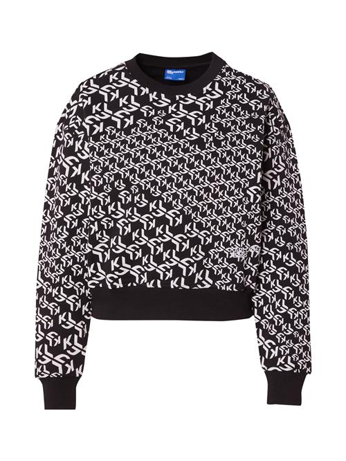 KARL LAGERFELD JEANS Sweatshirt  sort / hvid