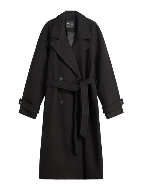 Bershka Overgangsfrakke  sort