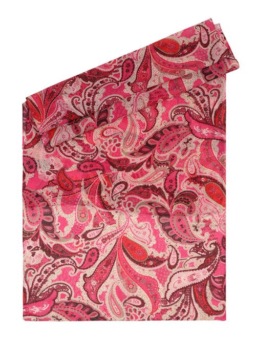 CODELLO Sjal  creme / lysebrun / magenta / hindbær