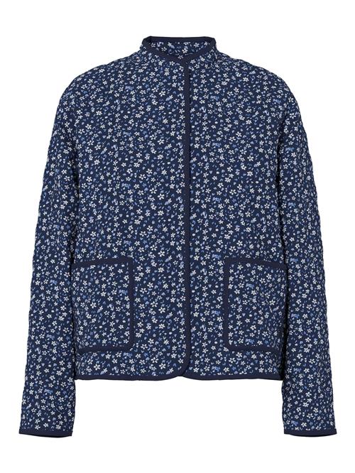 PIECES Overgangsjakke 'PCRIKKE'  blå / navy / lyseblå / hvid
