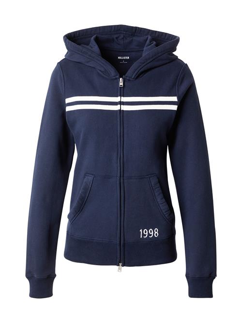HOLLISTER Sweatjakke  navy / hvid
