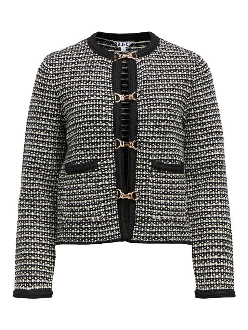 OBJECT Cardigan 'OBJHeli'  sort / hvid