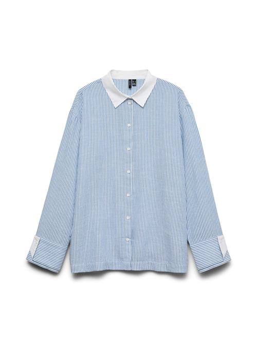 VERO MODA Bluse 'VMLea'  blå / hvid