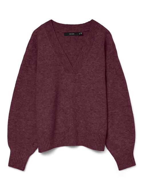 VERO MODA Pullover 'VMBoom'  vinrød