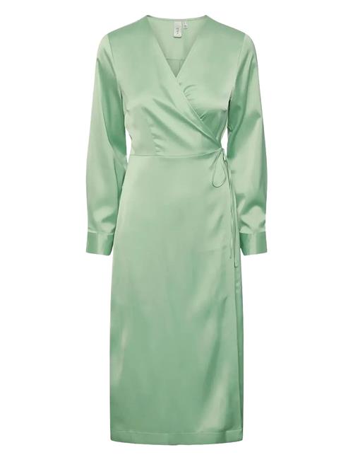 Yaspella Ls Wrap Midi Dress S. Noos YAS Green