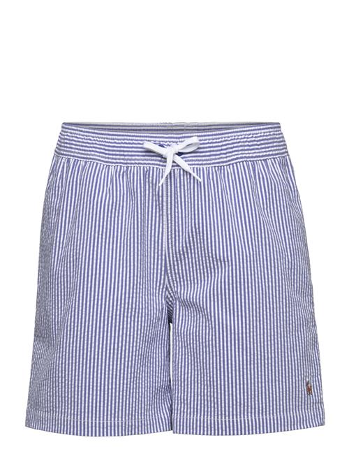 Traveler Stretch Seersucker Swim Trunk Ralph Lauren Kids Blue