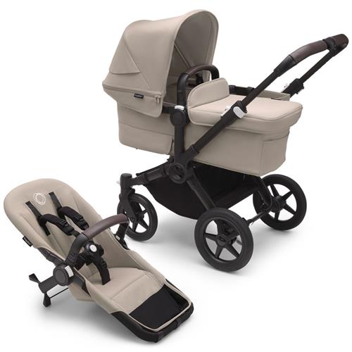 Bugaboo Donkey 5 Mono Komplet Klapvogn Black/Desert Taupe Stroller      Unisex