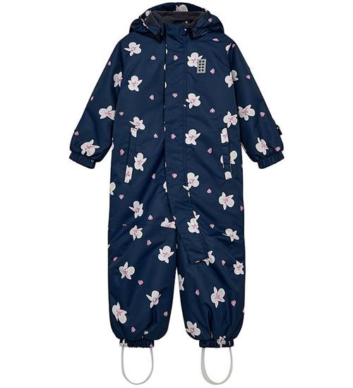 LEGOÂ® Wear Flyverdragt - LwJaz 710 Blå m. Blomster