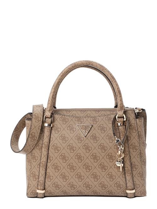 GUESS Håndtaske 'Erica'  brokade / cappuccino / guld