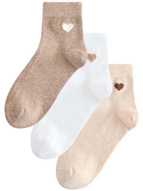 Next Sokker  beige / mørkebeige / brun / hvid