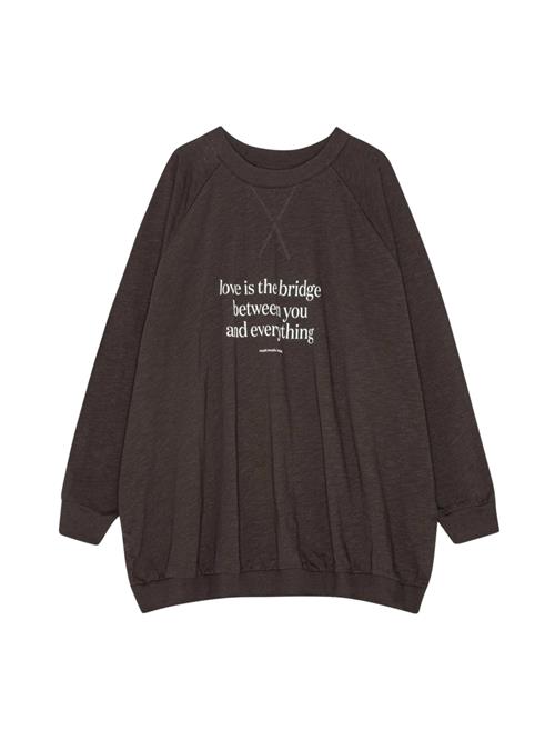 moshi moshi mind Pullover 'November'  beige / mørkebrun