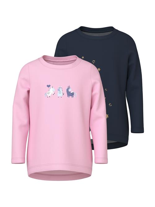 NAME IT Bluser & t-shirts 'NMFVIX'  natblå / guld / lyserød / hvid