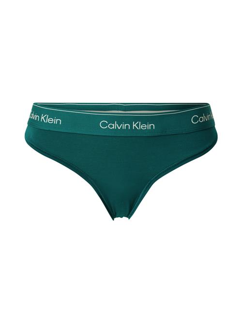 Calvin Klein Underwear String  grøn / hvid