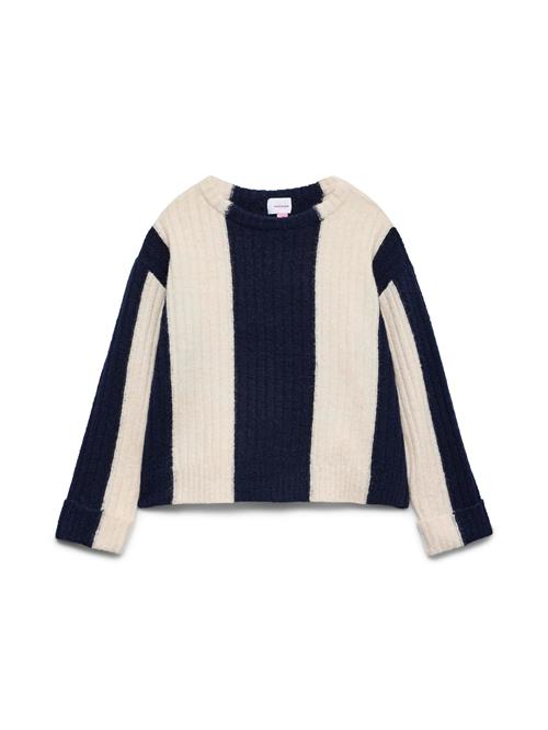 Vero Moda Girl Pullover 'VMJOJO'  marin / hvid