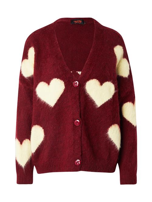 miss goodlife Cardigan  pastelgul / bordeaux