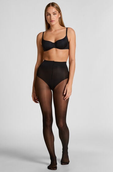 Hunkemöller Strømpebukser 40 Denier Core Control sort