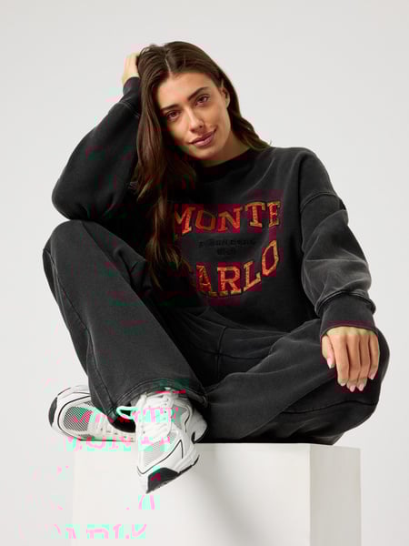 Björn Borg Studio Oversized Sweatshirt Sort, XXL