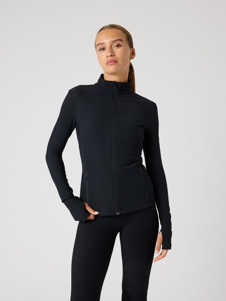 Björn Borg Studio Premium Ribbed Midlayer Sort, XXL