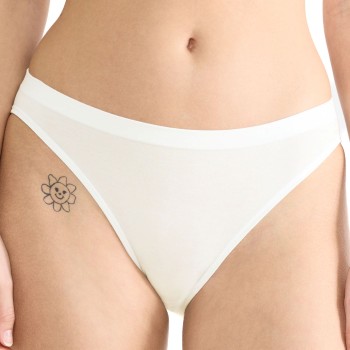 Sloggi Trusser 2P GO Sense High Leg Briefs Elfenben modal X-Large Dame