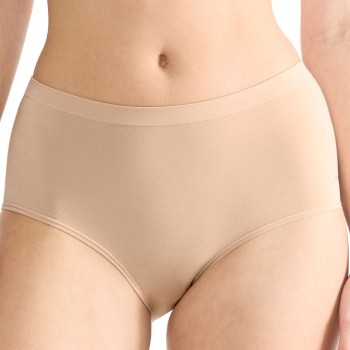 Sloggi Trusser 2P GO Sense High Waist Briefs Beige modal Large Dame