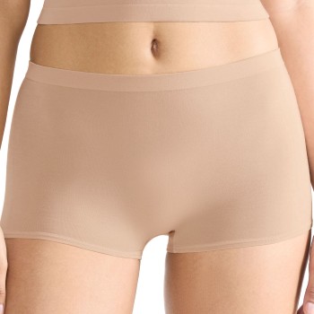 Sloggi Trusser 2P GO Sense Shorts Beige modal Small Dame