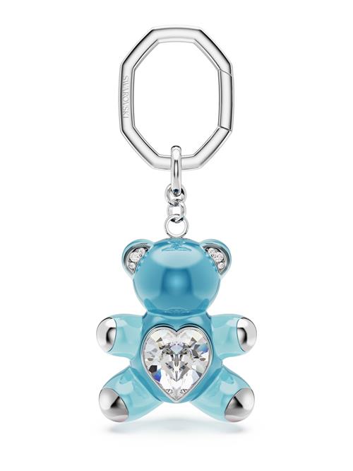 Swarovski Nøglering  blå / sølv / transparent