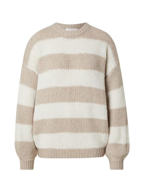 noar studios Pullover  taupe / hvid