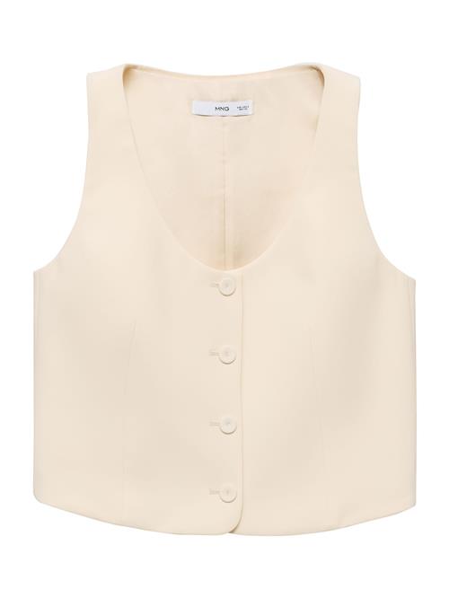 MANGO Jakkesætsvest 'IGUANA'  creme