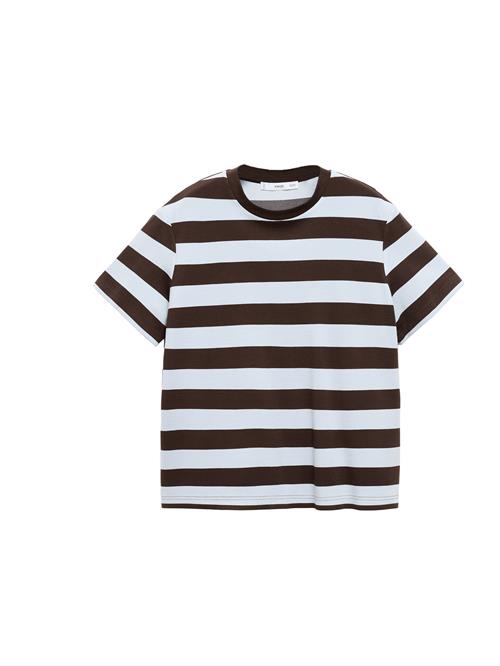 MANGO Shirts 'DOLLY'  mørkebrun / hvid