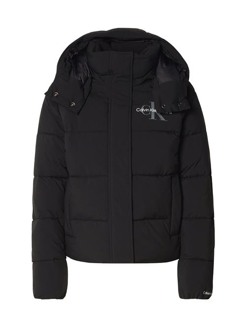 Se Calvin Klein Jeans Vinterjakke  grå / sort / hvid ved About You