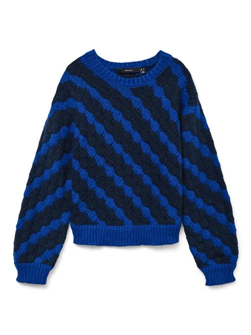 VERO MODA Pullover 'VMBUBLY'  blå / mørkeblå
