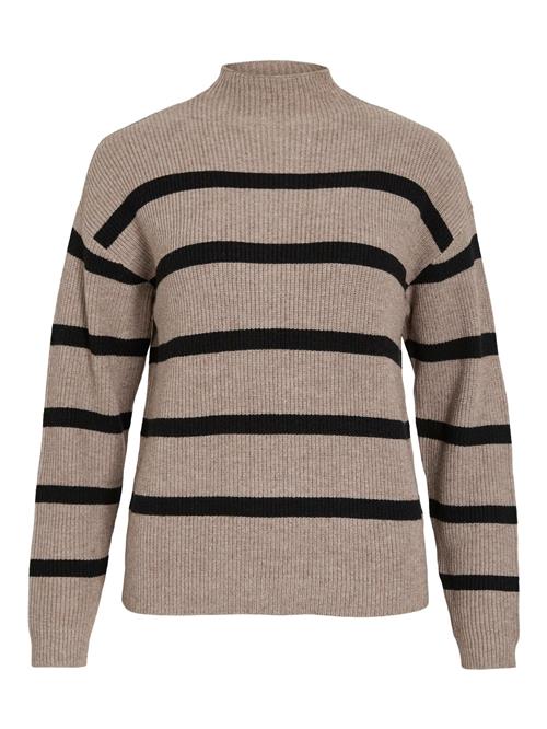 VILA Pullover 'VIRIL'  taupe / sort