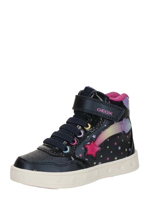 GEOX Støvler 'SKYLIN'  natblå / gul / lilla / pink