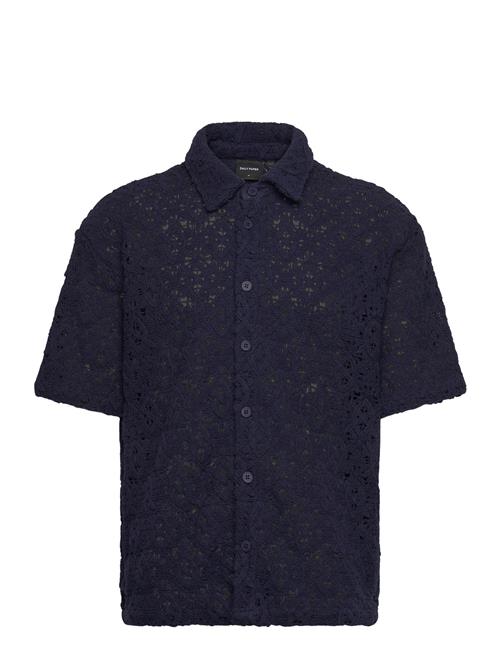 Lace Shield Ss Shirt Daily Paper Navy
