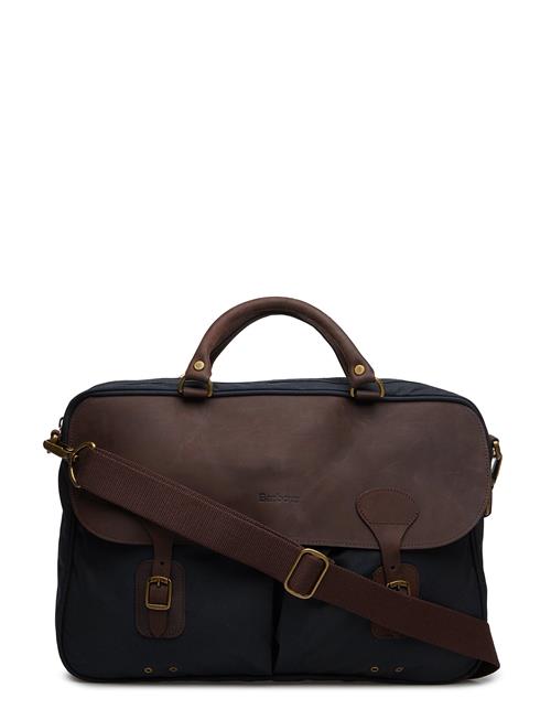 Barbour Wax Leather Briefcase Barbour Brown