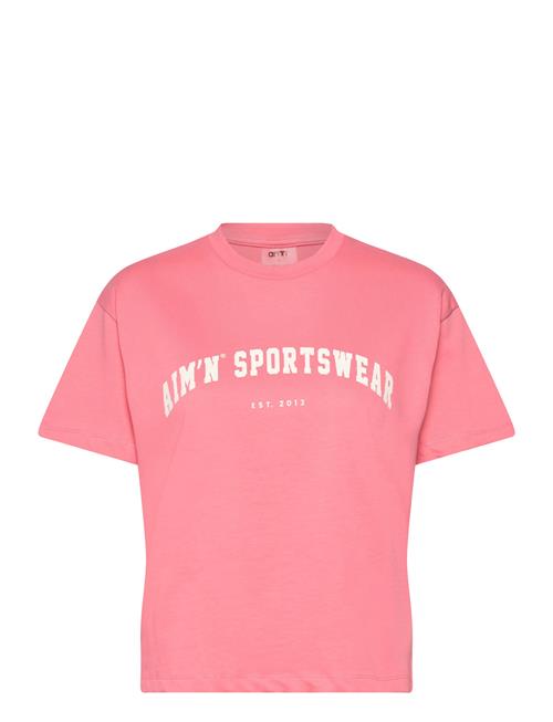 Varsity Boxy T-Shirt Aim´n Pink
