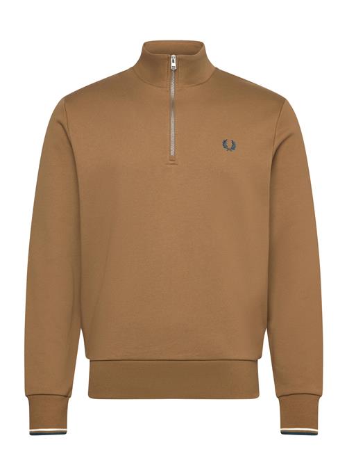 Half Zip Sweatshirt Fred Perry Brown