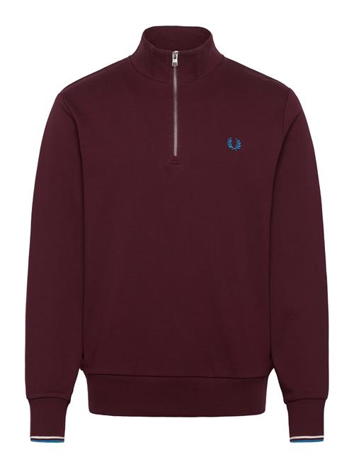 Half Zip Sweatshirt Fred Perry Burgundy