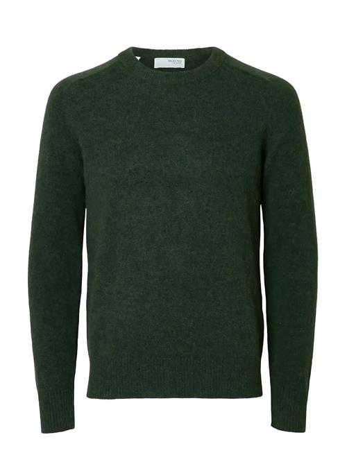 Slhrai Ls Knit Crew Neck Noos Selected Khaki