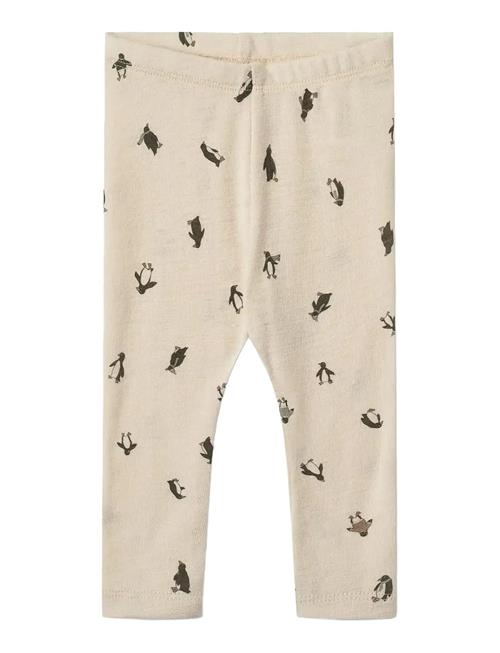 Wool Leggings Agi Wheat Beige