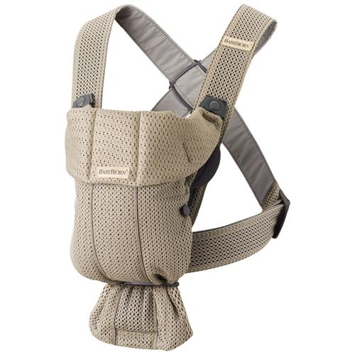 BabyBjörn Mini 3D Mesh Bæresele Grey Beige Stroller      unisex
