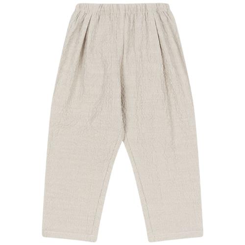 Konges Sløjd GOTS Elliot Bukser Quarry Stripe 12 months  Beige  12 måneder  mand