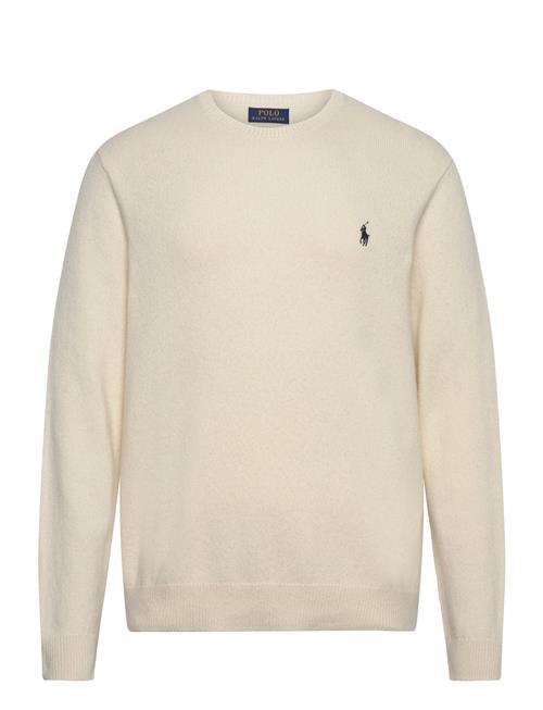 Wool-Cotton Crewneck Sweater Polo Ralph Lauren Cream