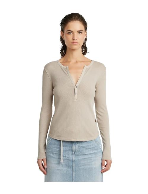 Deep V Slim L\S Wmn G-Star RAW Beige