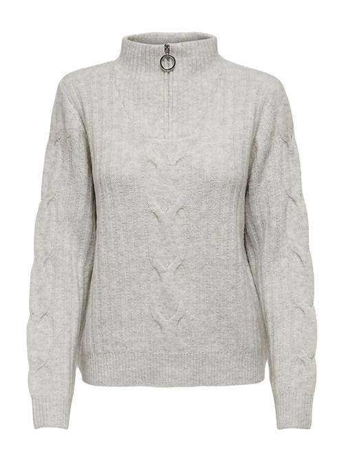 Jdyandrea L/S Zip Cable Pullove Knt Noos JDY Grey