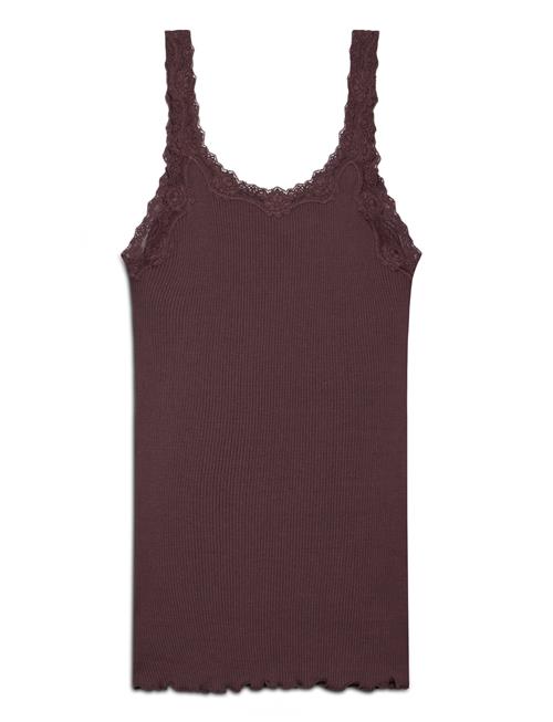 Silk Top W/ Lace Rosemunde Brown