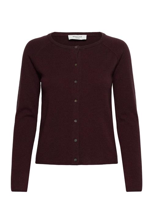 Rwlaica Cashmere Ls O-Neck Raglan C Rosemunde Red