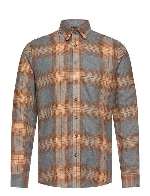 Checked Twill Shirt L/S Lindbergh Grey