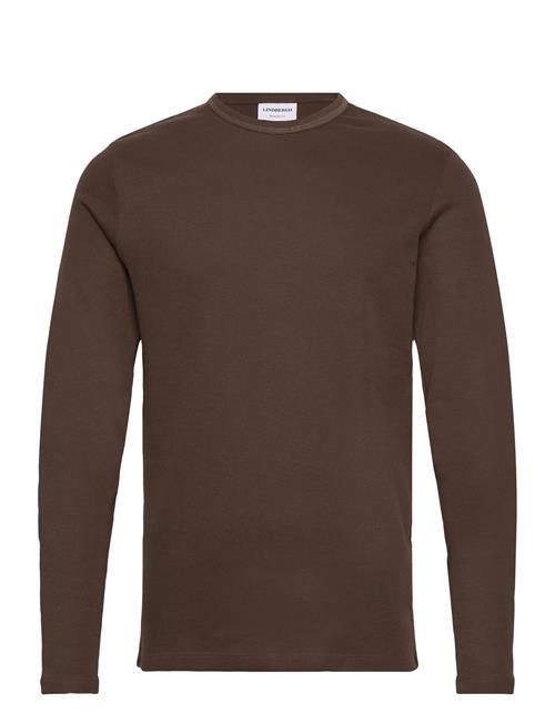 Basic O-Neck Tee L/S Lindbergh Brown