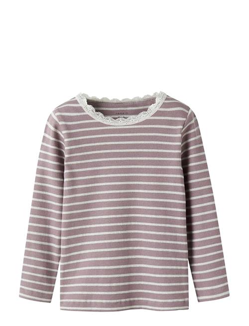 Nmfnette Slim Ls Top Name It Purple